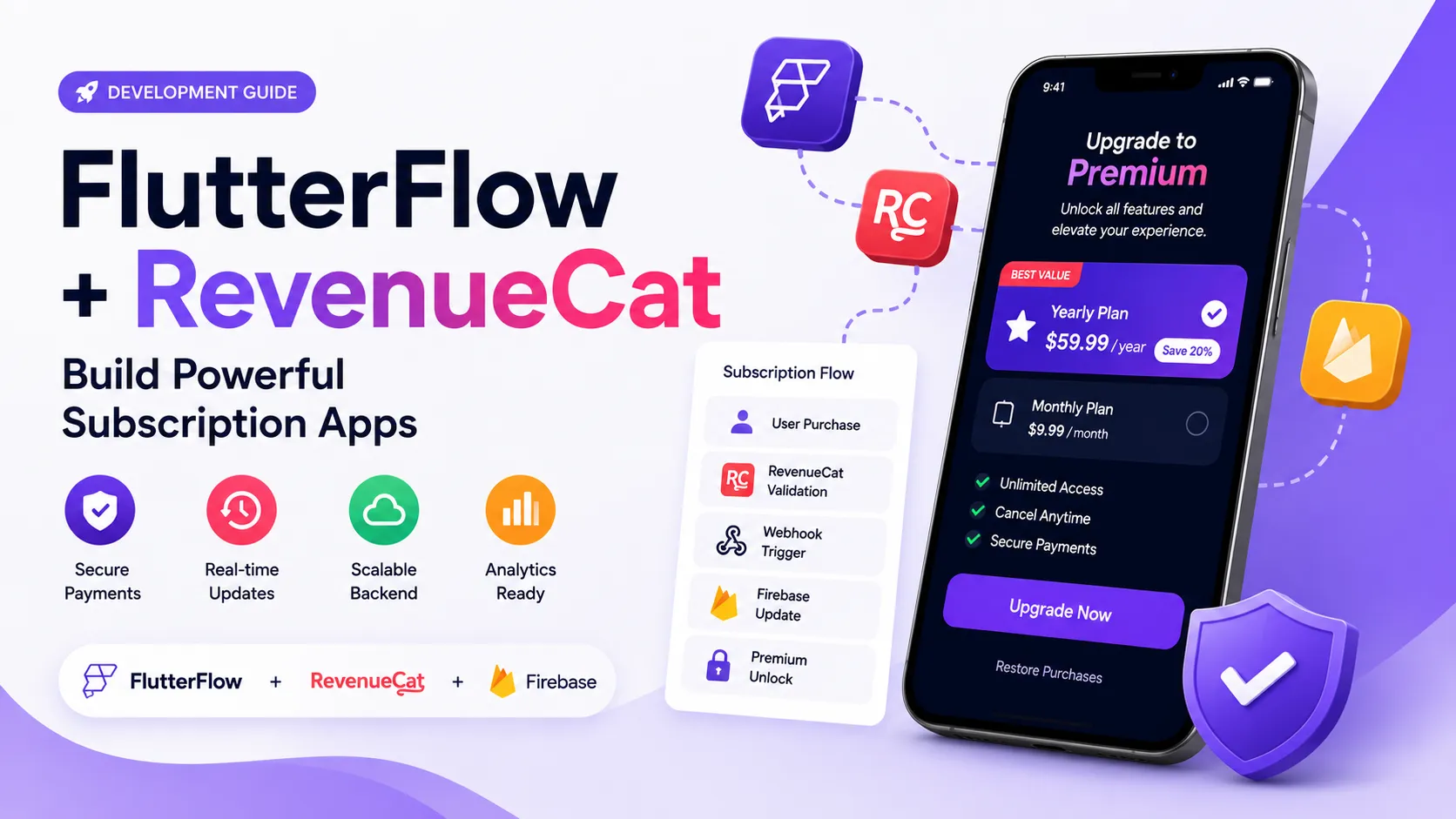 FlutterFlow + RevenueCat: Complete Guide to Subscription Apps