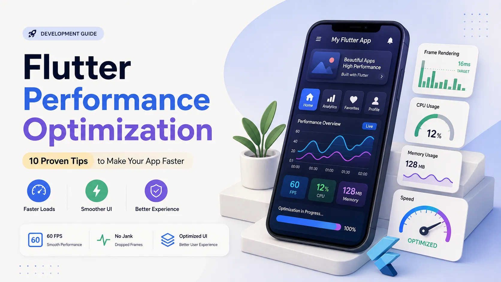 Flutter Performance Optimization: 10 Proven Tips to Make Your App Faster
