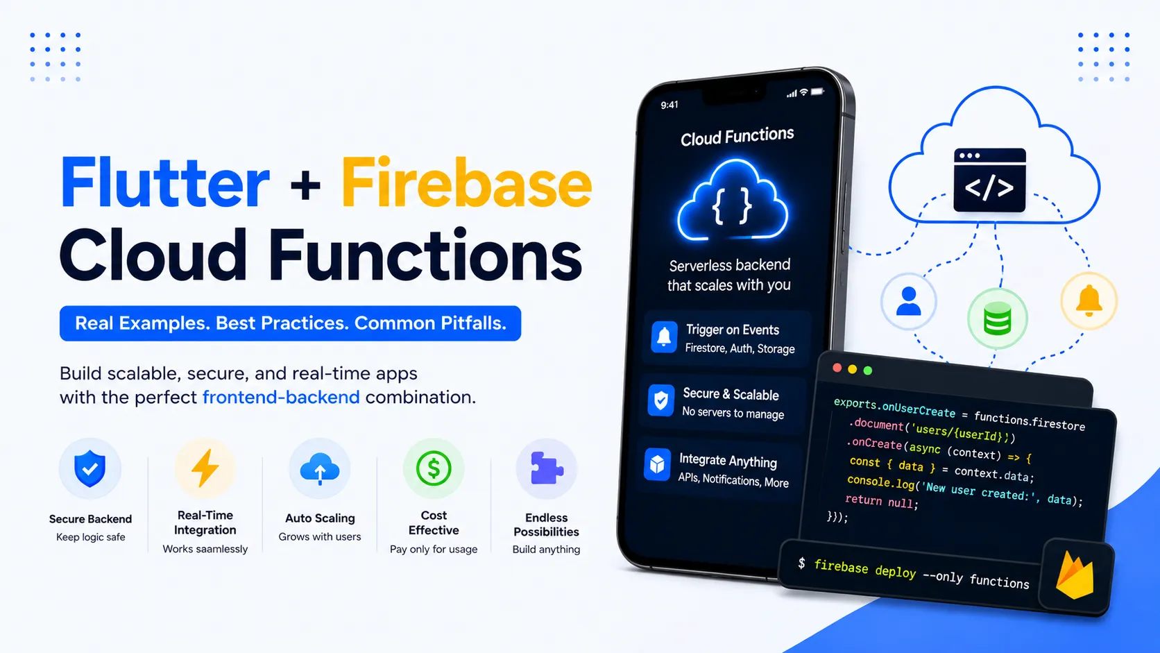 Flutter + Firebase Cloud Functions: Complete Guide with Real Examples
