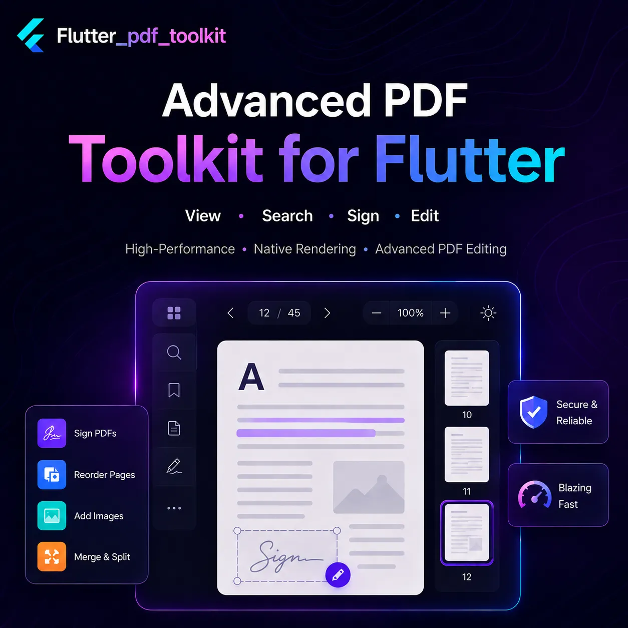 Flutter PDF Toolkit