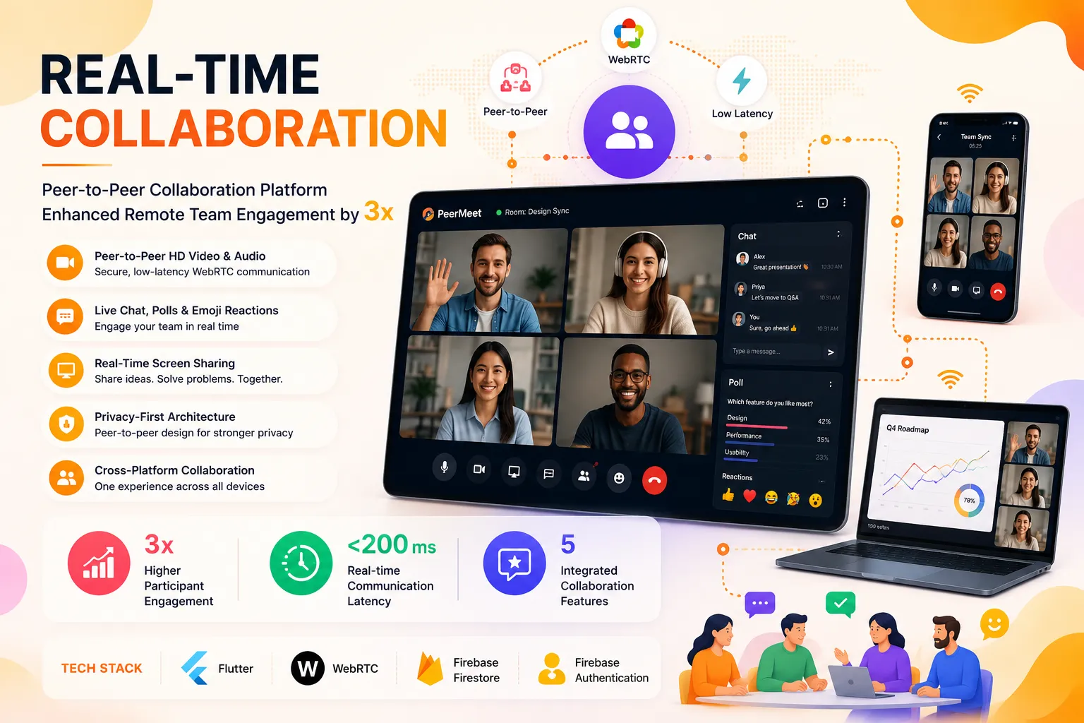 Peer-to-Peer Collaboration Platform Enhanced Remote Team Engagement by 3x