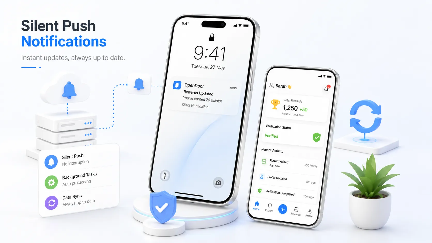 Silent Push Notifications Enabled Instant Background Updates Without User Interaction