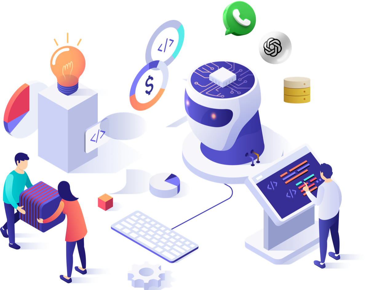 Mind Stack Labs AI Automation Illustration