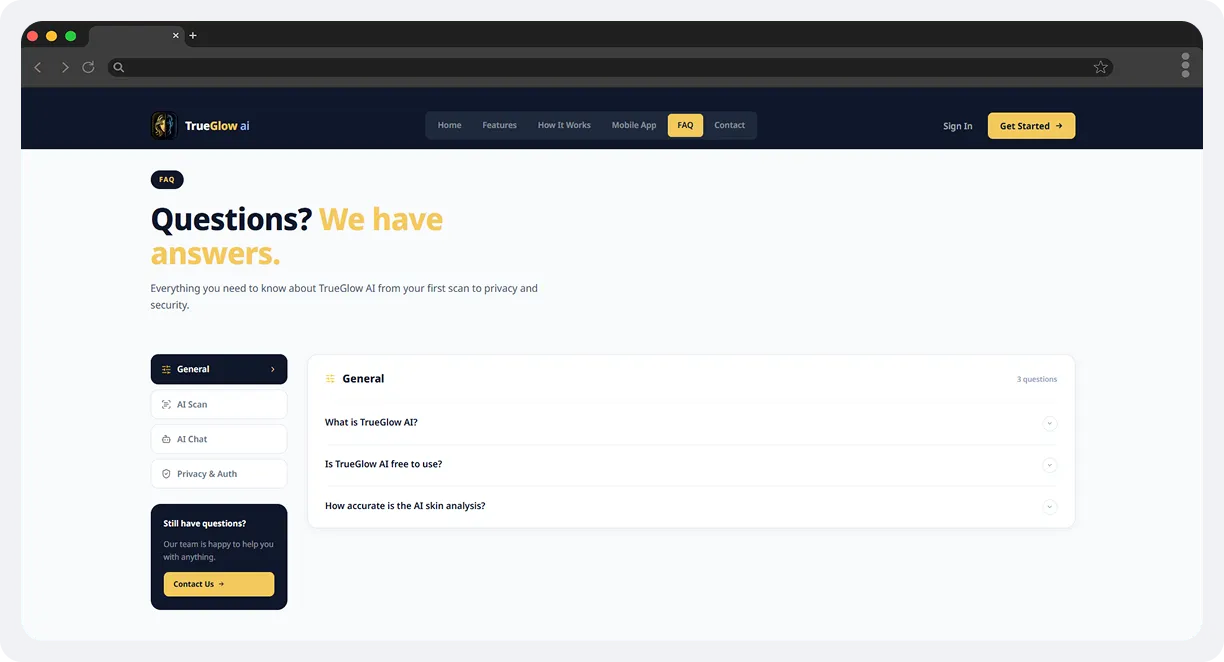 TrueGlow AI – AI-Powered Skincare App screen 5