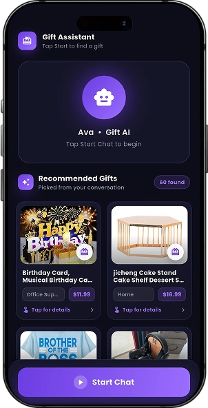 AI Avatar Chat – Real-Time Voice AI Gift Assistant (Ava) screen 1