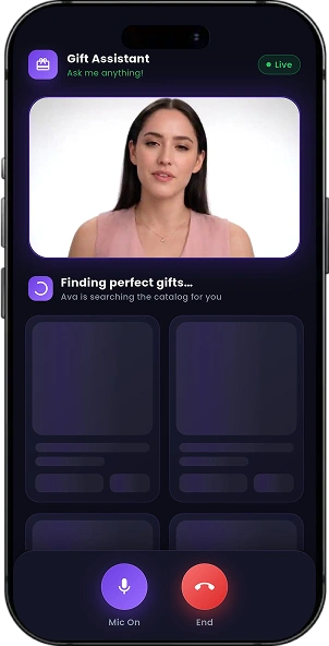 AI Avatar Chat – Real-Time Voice AI Gift Assistant (Ava) screen 6