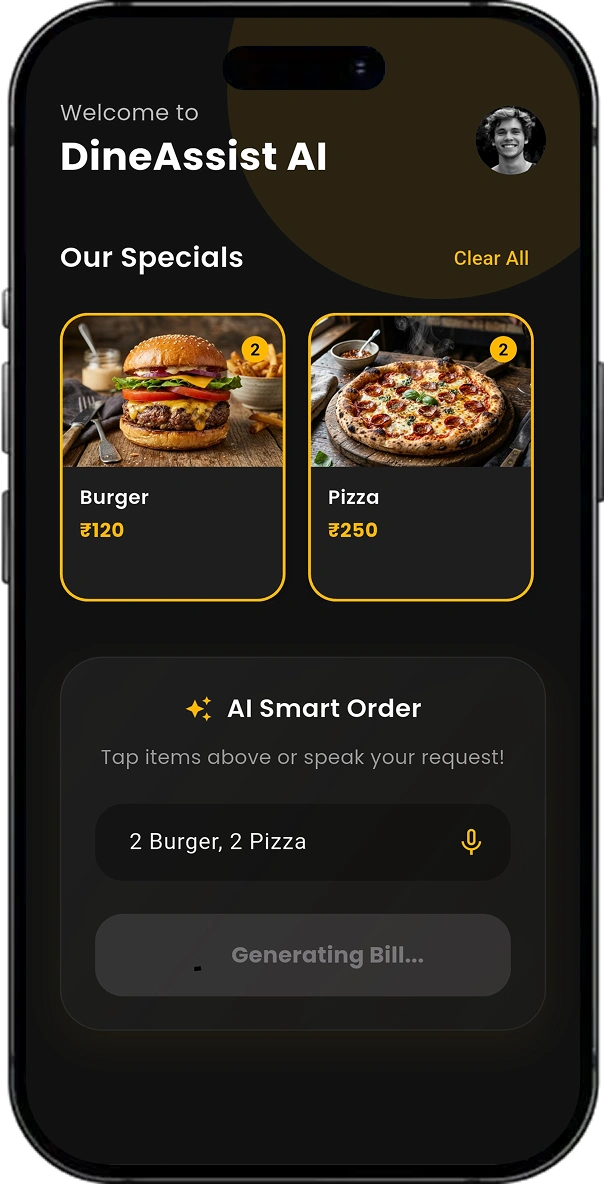 DineAssist AI screen 2
