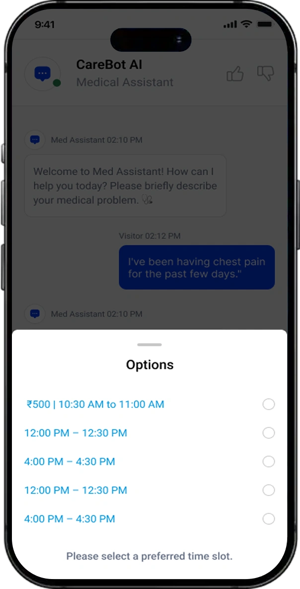 CareBot AI – Medical Appointment Assistant screen 4
