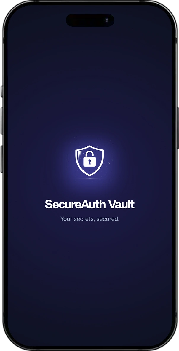 Secure Auth Vault screen 1