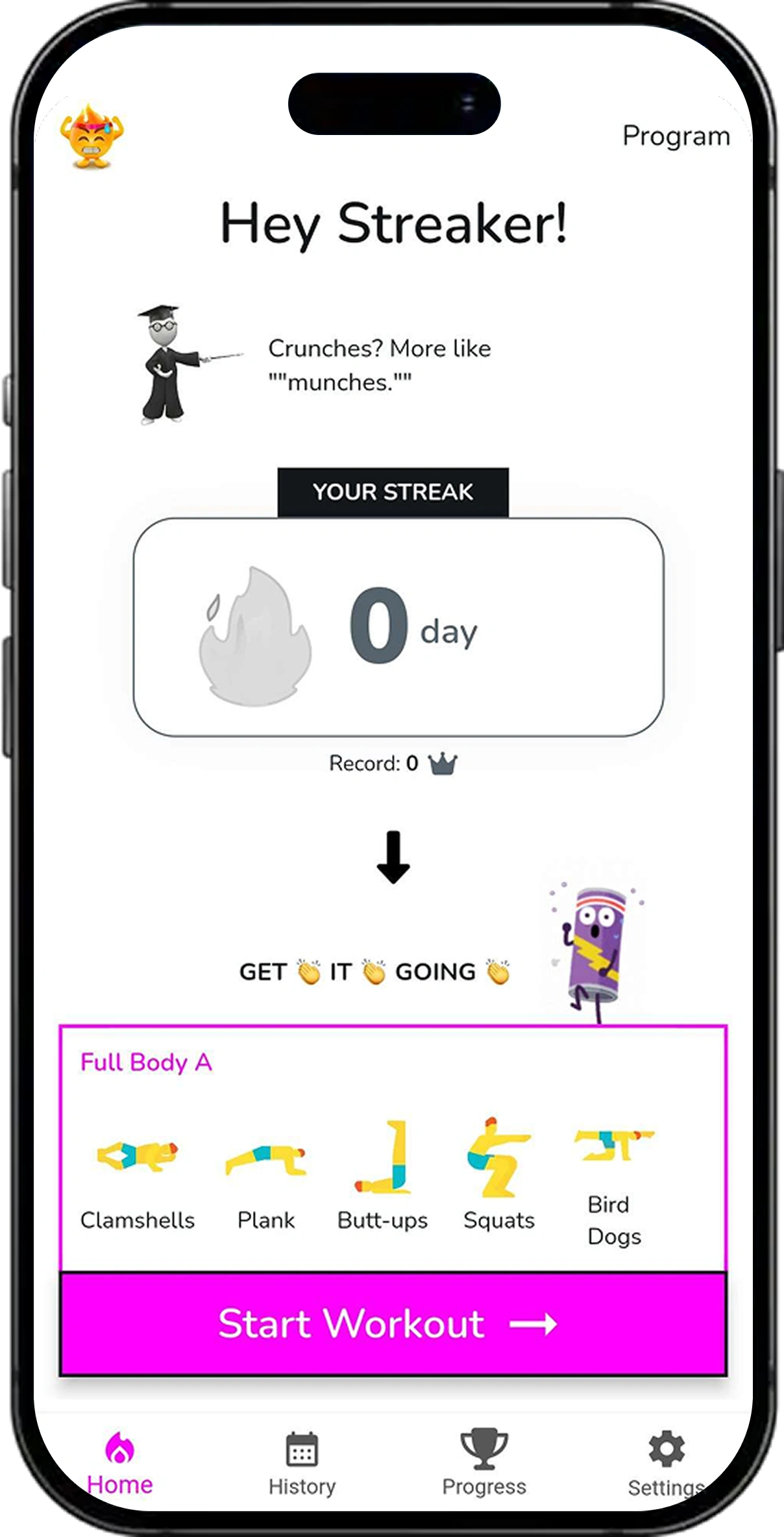 Fitstraker App screen 6